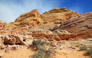 Renkli dağlar - Vadisi yangın State Park, Nevada