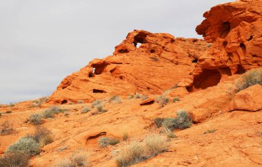 İki kemer - Vadisi yangın State Park, Nevada manzara