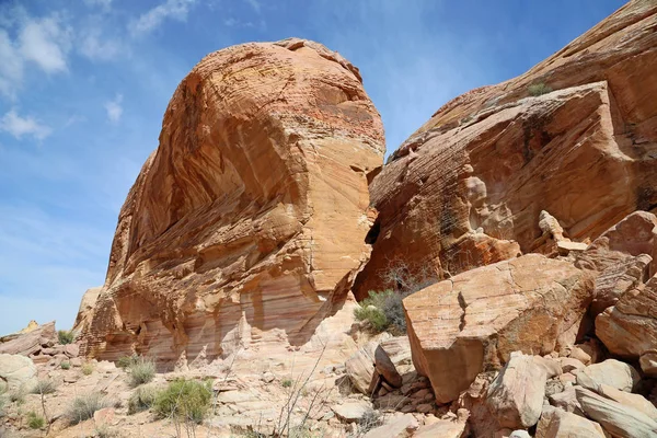 Rock Como Elefante Valley Fire State Park Nevada — Fotografia de Stock