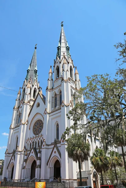 Catedral São João Batista Savannah Geórgia — Fotografia de Stock