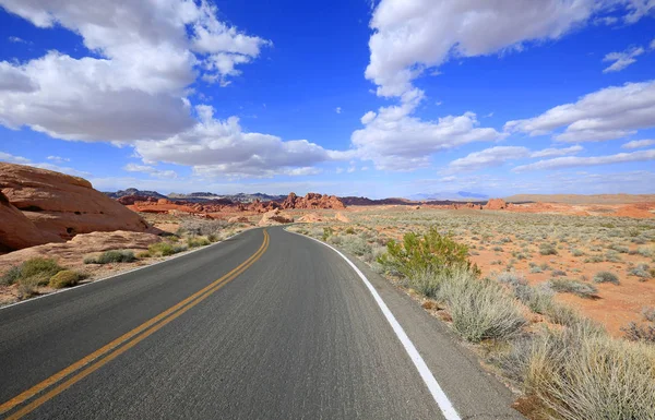 Carretera Valley Fire State Park Nevada — Foto de Stock