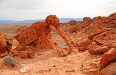 Fil Rock - Valley of Fire State Park, Nevada manzaraya