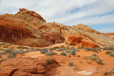 Renkli kaya oluşumu - Vadisi yangın State Park, Nevada