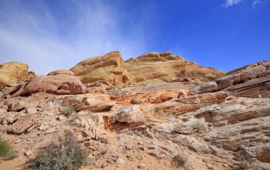 Renkli cliffs - Vadisi yangın State Park, Nevada