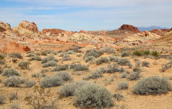 Schilderachtige Weg Rainbow Vista Valley Fire State Park Nevada — Stockfoto