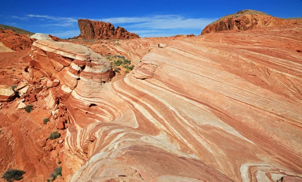 Skale Gibraltaru Fire Wave Dolina Ogień State Park Nevada — Zdjęcie stockowe