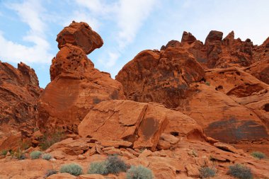 Rock - Valley of Fire State Park, Nevada, yatay, dengeli