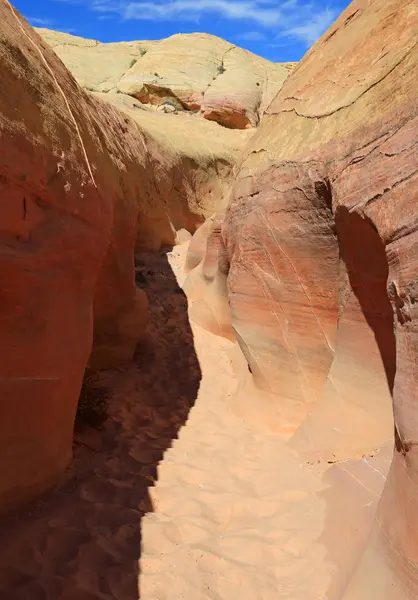 Pastel Canyon Vertical Valley Fire State Park Nevada — Stock Photo, Image