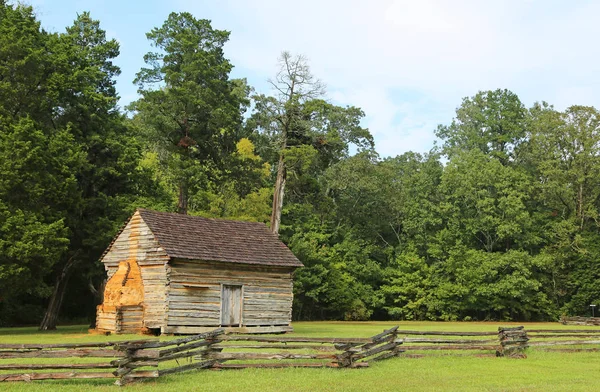 Krajobraz Zabytkowej Stodoły Shiloh National Military Park Stanie Tennessee — Zdjęcie stockowe