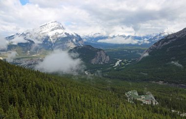 Banff üst sıcak Springs - Banff National Park - Alberta, Kanada görüntülemek