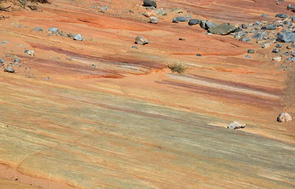 Красочные Полосы Скале Долина Огня Государственный Парк Невада — стоковое фото