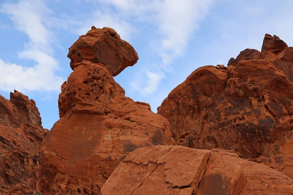 Balanced Rock Valley Fire State Park — стоковое фото