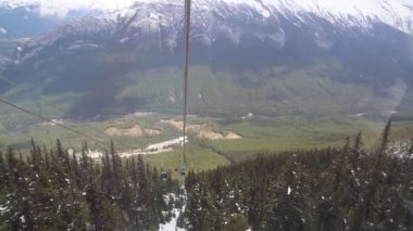 Banff gondol Banff National Park, Alberta, Kanada-gidiş