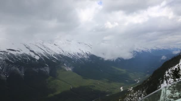 Panorama Från Sulphur Mountain Banff National Park Alberta Kanada — Stockvideo