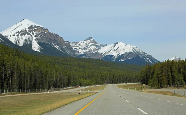 Trans Canada Autópálya Banff National Park Alberta Kanada — Stock Fotó