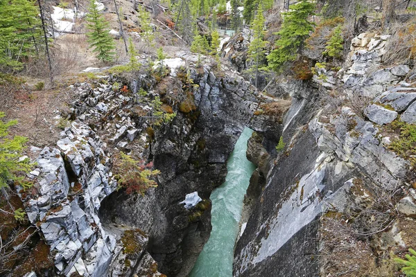 Cañón Del Mármol Parque Nacional Kootenay Columbia Británica Canadá — Foto de Stock