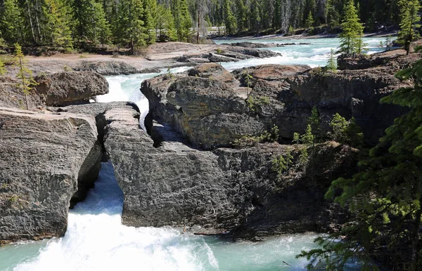 Puente Natural Parque Nacional Yoho Columbia Británica Canadá — Foto de Stock