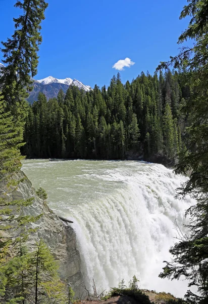 Wapta Falls Vertical Parque Nacional Yoho Colúmbia Britânica Canadá — Fotografia de Stock