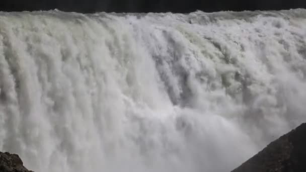 Wapta Falls Close Yoho National Park British Columbia Canada — Stock Video