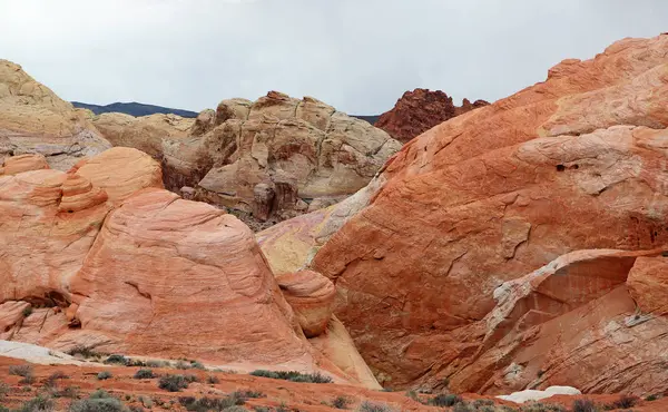 Colorful Rocks Rainbow Vista Valley Fire State Park Nevada — Stock Photo, Image