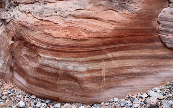 Red Striped Sandstone Valley Fire State Park Nevada — Stock Photo, Image