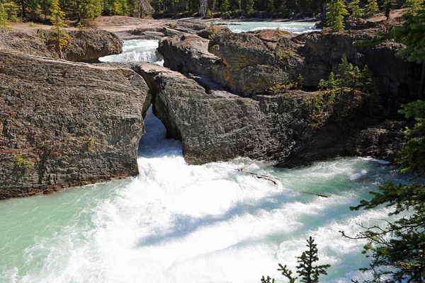 Natural Bridge Yoho Nemzeti Park British Columbia Kanada — Stock Fotó