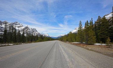 Sürüş Icefield Parkway, Alberta, Kanada