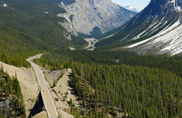Icefield Parkway Big Bend Alberta Canadá — Fotografia de Stock