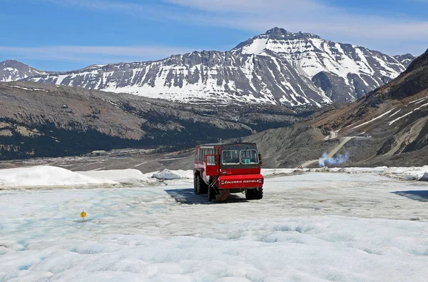 Автомобиль Columbia Icefield Национальный Парк Джаспер Альберта Канада — стоковое фото