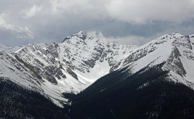 Sundance Peak - View from Sulphur Mountain, Banff National Park, Alberta, Canada clipart