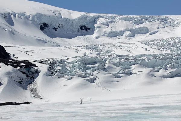 Sensor Glaciar Athabasca Columbia Icefield Alberta Canadá — Fotografia de Stock