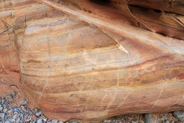 Striped Rock Valley Fire State Park Nevada — Stock Photo, Image