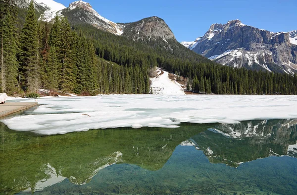 Sur Lac Emerald Parc National Yoho Colombie Britannique Canada — Photo