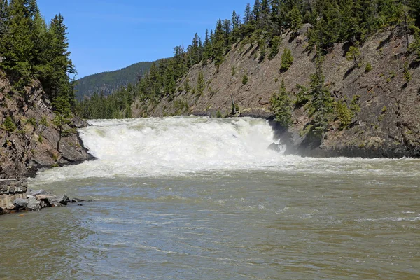 Bow Falls Banff National Park Canadá — Fotografia de Stock