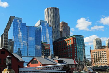 Limandan Boston şehrinde görüntüle - Boston, Massachusetts