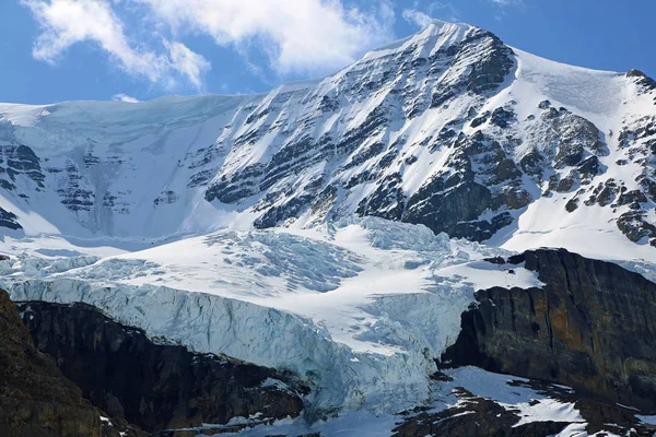 Geleira Pendurada Columbia Icefield Jasper National Park Alberta Canadá — Fotografia de Stock