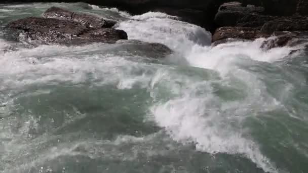 Pounding Water Yoho British Columbia Canada — Stock Video