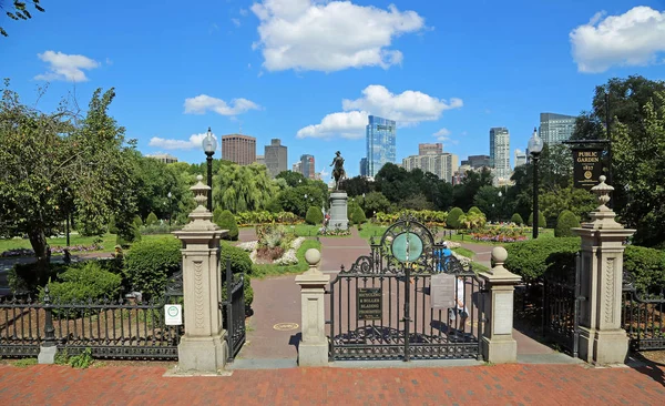 Veřejná Zahrada Boston Massachusetts — Stock fotografie