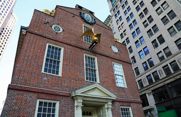 Frente Old State House Boston Massachusetts — Fotografia de Stock