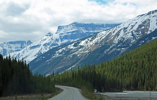 Icefield Parkway Valle Carretera Parque Nacional Jasper Alberta Canadá — Foto de Stock