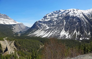 Big bend'den görünüm - Jasper National Park, Alberta, Kanada