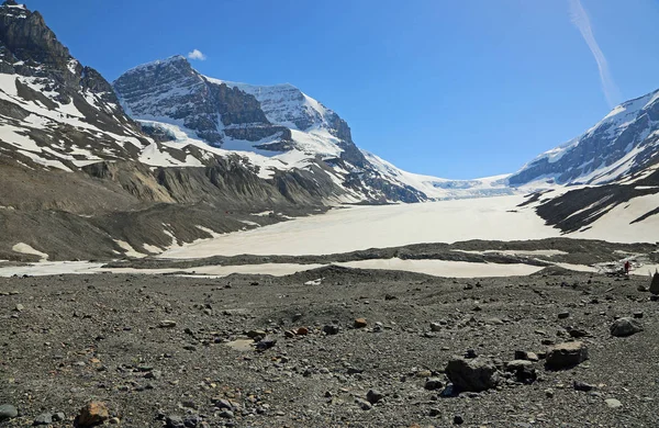 Terminal Moraine Athabasca Glacier Jasper National Park Alberta Canada — Stock Photo, Image