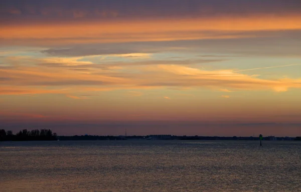 Cielo Colorato Tramonto Florida — Foto Stock