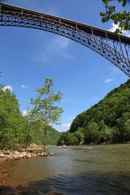 Yeni River Gorge Köprüsü dikey - Batı Virginia