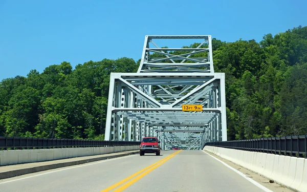 Ross Booth Memorial Bridge Kanawha River West Virginia — Stock Photo, Image