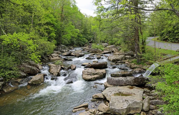 Glade Creek Carretera Babcock State Park Virginia Occidental — Foto de Stock