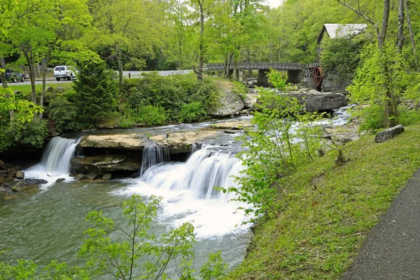 Het Parcours Babcock State Park West Virginia — Stockfoto