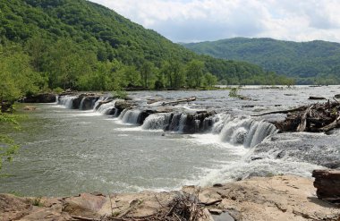 New River Şelaleleri - Sandstone Falls Eyalet Parkı, Batı Virginia