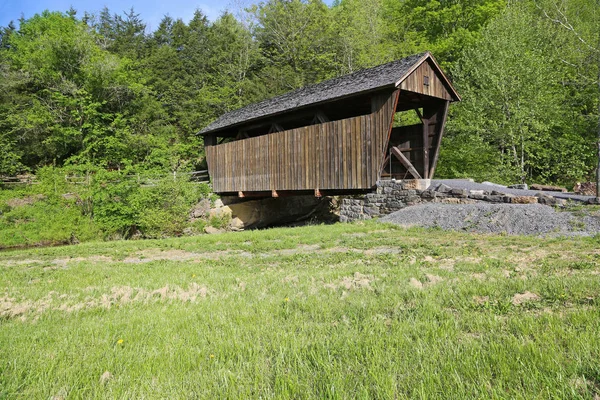 The meadow and covered bridge - Indian Creek covered bridge , 1898 - West Virginia