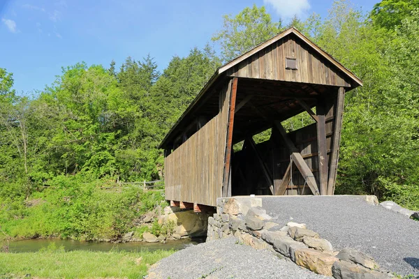 Front View Indian Creek Covered Bridge 1898 West Virginia — Stock Photo, Image